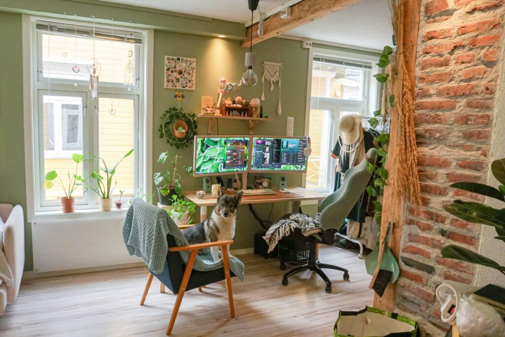 Moving a month so making sure to enjoy my little hobby/study nook extra much.