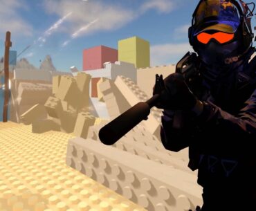 Counter Strike 2 modder creates Lego Mirage map that can be completely destroyed while playing