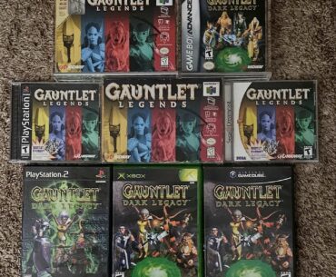 Took me 5 years but I finally got all versions of Gauntlet Legends and Dark Legacy. The last one I needed was the Gauntlet Legends N64 special edition with mini figure. All are 100% complete.