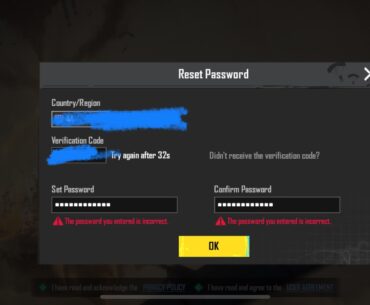 Not letting me reset my password