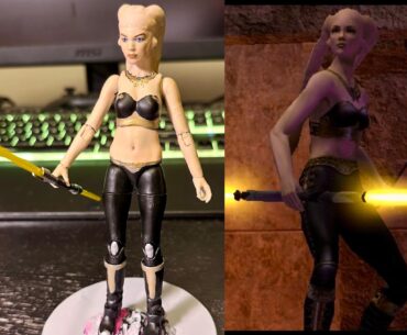 Made a custom figure of my player character from Star Wars Jedi Academy