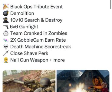 Team Cranked arrives tomorrow alongside double gobblegum weekend