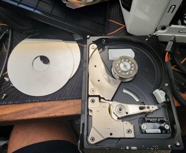 Recycling my old PC, cant steal my data if there are no platters (im sure theres a more practical way to solve this but i was bored and it seemed like fun)