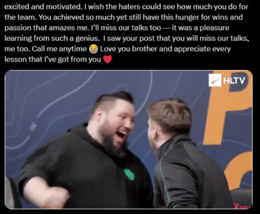 degster to zonic: "I wish the haters could see how much you do for the team"