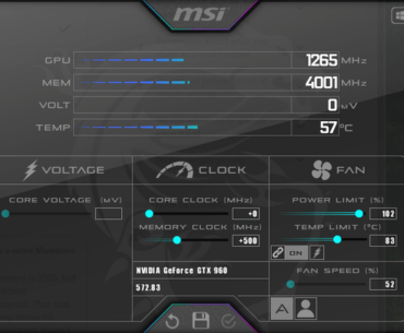 ZOTAC GTX 960 4GB BMP! Edition Overclock (help)