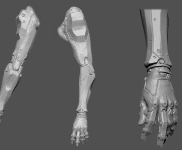 Sci-Fi Robot Arms in Zbrush