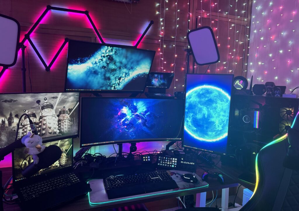 My new steaming dual PC setup. My new steaming dual PC setup.