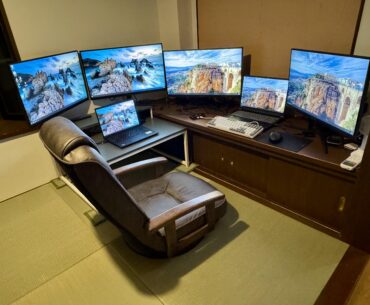 I showed a co-worker my battlestation in my new house and he joked that it looked like AI