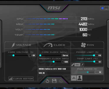 2.13 GHz GTX 1060 6 Gb paired with 5.2 Ghz I5-11600KF