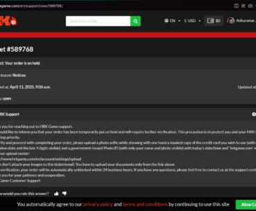 If You Enjoy PC Gaming, DO NOT BUY FROM HRK. Demanded Credit Card Photo, Driver's License & Other Sensitive Info--For A $3 USD PC Game.