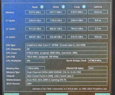 Any advice for pushing this further? 10700k + 32gb 3600MT C14