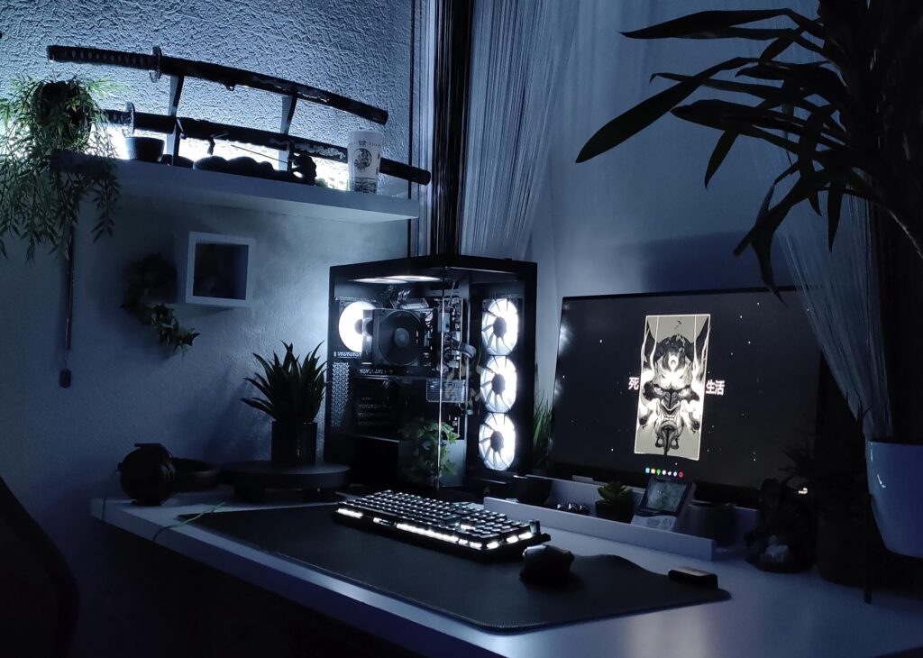 Completed my clean black and white Setup