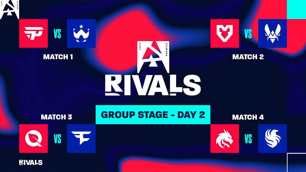 BLAST Premier Rivals S1 ’25, Day 2 – paIN v Wildcard, MOUZ v Vitality, Fly v FaZe, Spirit v Falcons BLAST Premier Rivals S1 '25, Day 2 - paIN v Wildcard, MOUZ v Vitality, Fly v FaZe, Spirit v Falcons