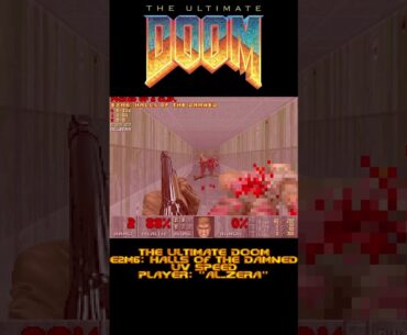 The Ultimate Doom - E2M6 - UV Speed  #doom #speedrun #retro #fps #games #boomer #shooters