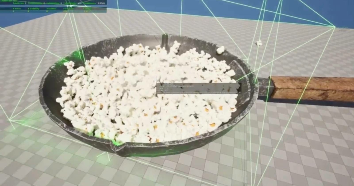 Real-Time Popcorn Simulation With Self-Colliding Particles Facebook