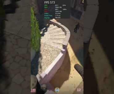 RTX 5090 32GB + Ryzen 9 9950X3D Counter-Strike 2 NEW MAP 4K gameplay #shorts