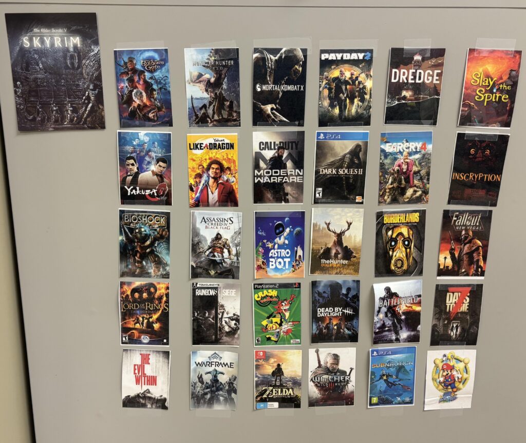 Made a poster to show my students my favorite games from the last 20 years.