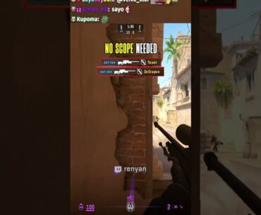 NO SCOPE REQUIRED #cs2 #counterstrike #csgo