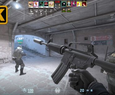 Dust 2 Map | Counter Strike 2 Gameplay 4K (No Commentary)