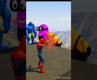 GTA 5 Epic Water Ragdolls - Spider-Man Jumps - Fails ep.74#shorts