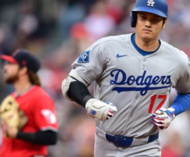 Ohtani becomes 3rd Dodger ever to reach 20 HRs in 55 games