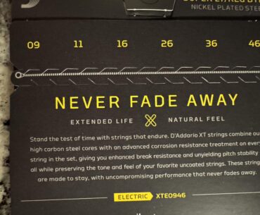 Bought new guitar strings. I think they’re a fan of Samurai.