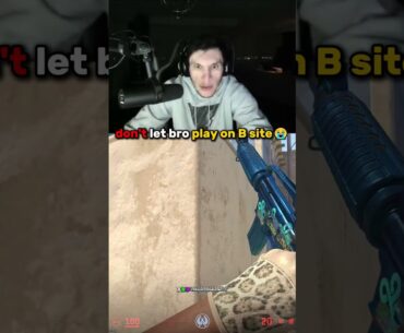 He will never play on B site...😭 #trainwreckstv #cs2 #cs2clips #counterstrike #csgo #shorts #funny