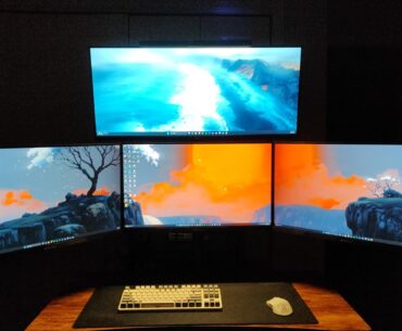 New setup. Cable management suggestions for a sit stand desk?