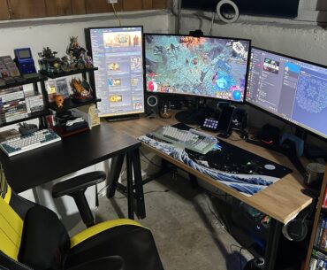 Unfinished basement set up