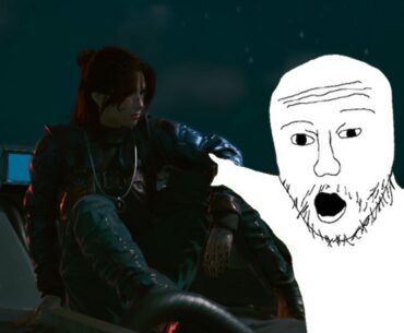 Me seeing my modded character in a cut-scene for the first time!