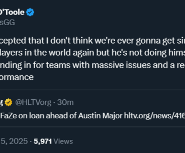 MosesGG: S1mple is not doing himself any favors by standing in for teams with massive issues and a recent history of underperformance