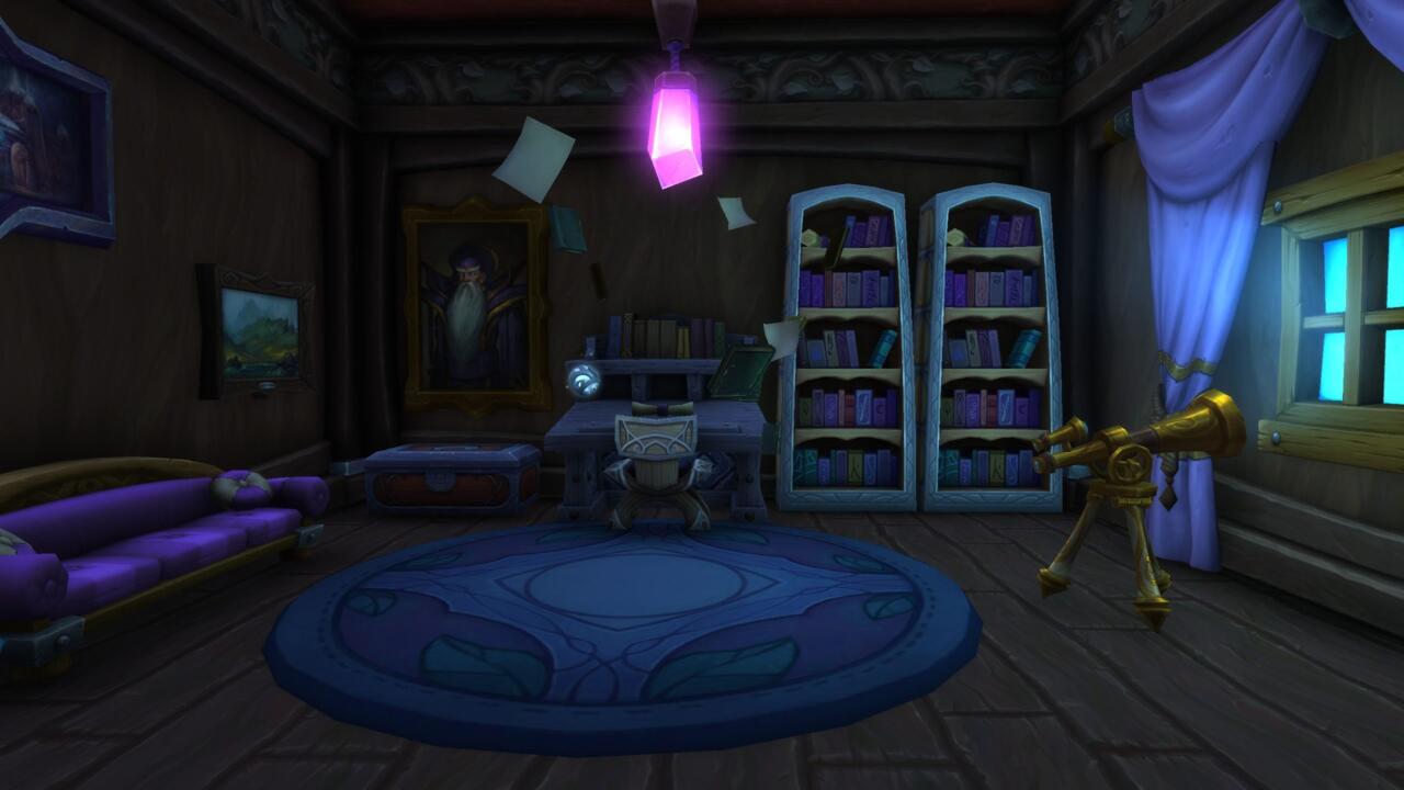 A room I built using WoW's interior-decoration tools.