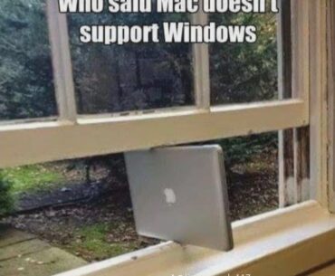 mac does support windows