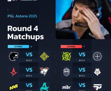 PGL Astana round 4 matchups