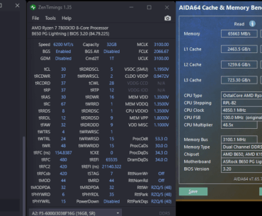 Ryzen 7800X3D with 6200 CL30