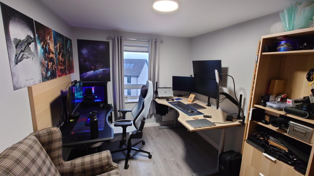 Gaming desk now in the office