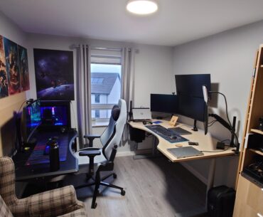 Gaming desk now in the office