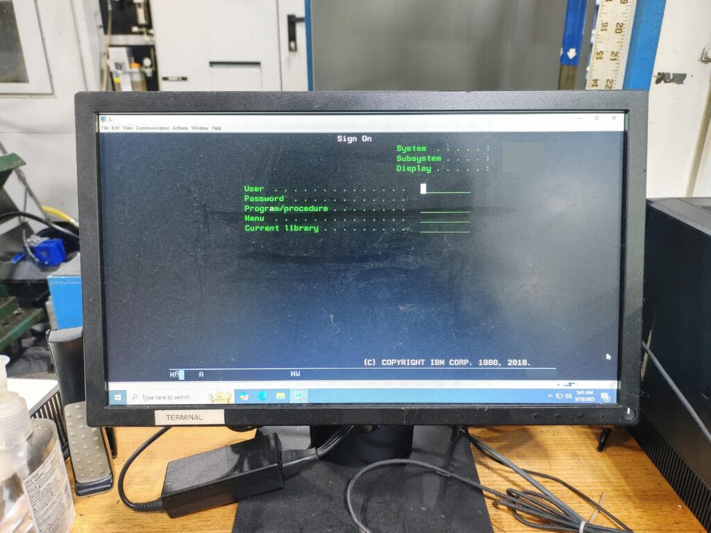 The computer at my new job still uses a software program from 1980.