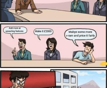 Pretty much sums up nvidia gpus at the moment.
