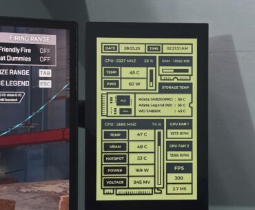 Sensor Panel using RTSS