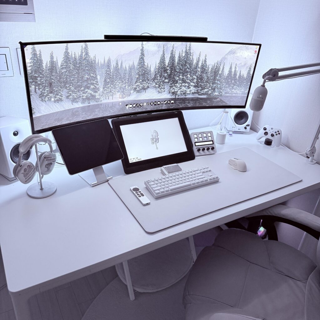 white setup