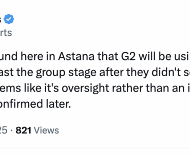 G2 could end up playing with a stand-in instead of huNter, according to Richard Lewis