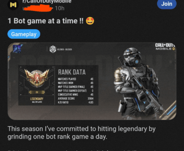 This is what our community has turned into—bragging about playing bot matches.