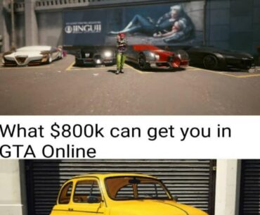 Cyberpunk let’s you buy a fleet.GTA makes you finance a lemon with 38% APR