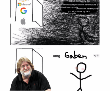 He can have my data