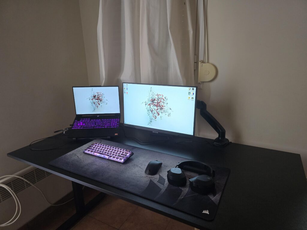 My laptop setup