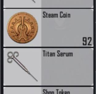 A few coins and tokens