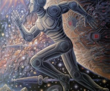 Space Runner. Oil painting by me