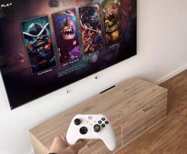 Cable-free gaming TV setup