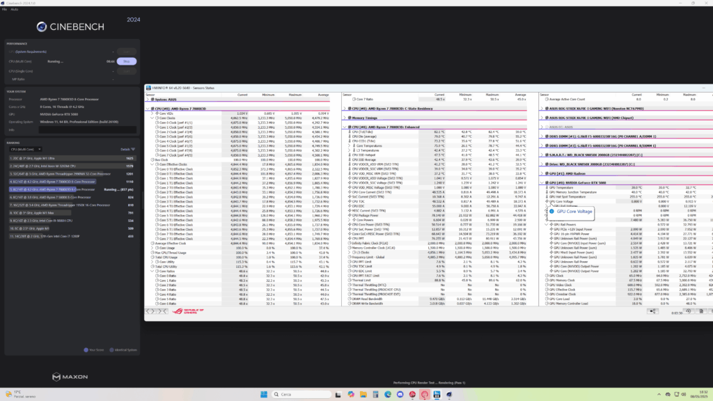 7800x3d lowish effective clock?